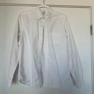 White J. Crew Men's Button Down - Medium
